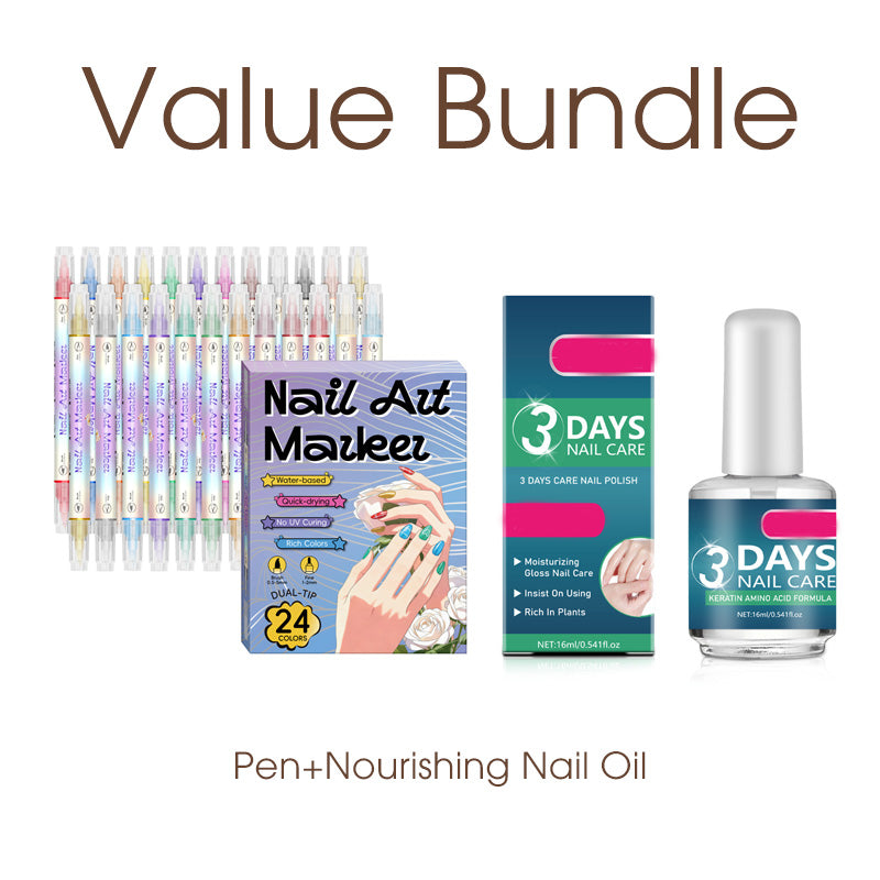 💅 ¡50% OFF HOY! Set de Plumones Doble Punta para Nail Art – Crea Uñas de Salón en Casa ✨