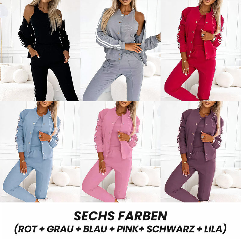 📢📢50%Rabatt!!!🎉✨Lässiges 3-teiliges Set für Damen - Jacke, Tanktop und Hose-18