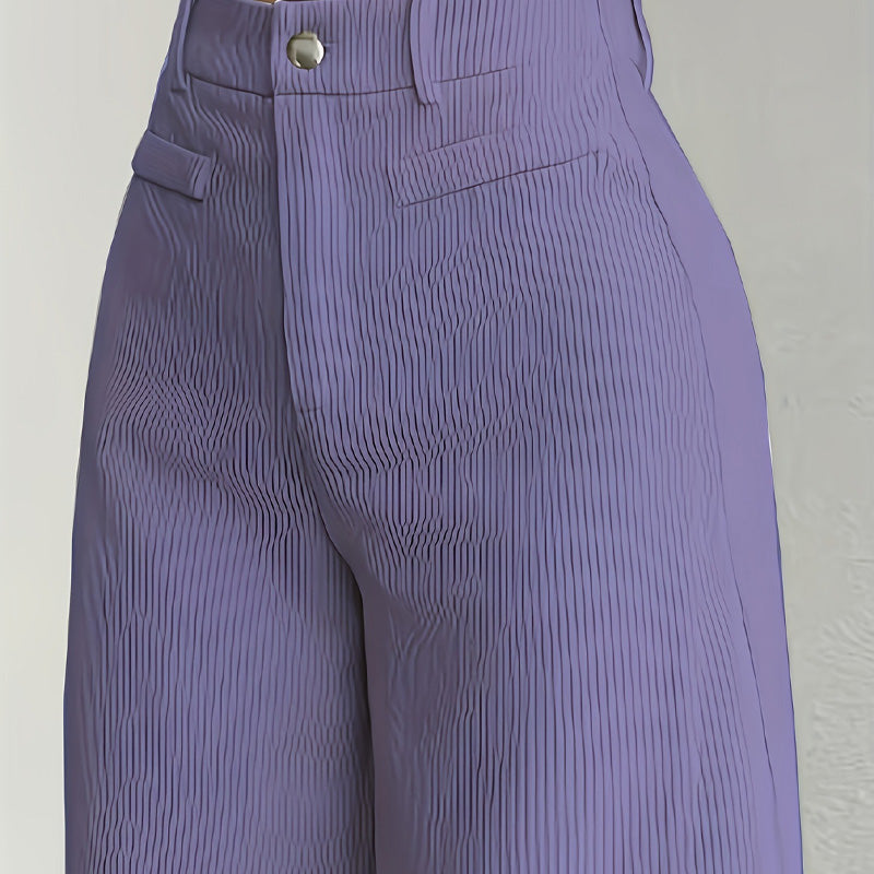 🎉 Qualität trifft auf halben Preis – das ist das Deal des Monats!Damen-Cord-Hochbund-Hosen mit weitem Bein