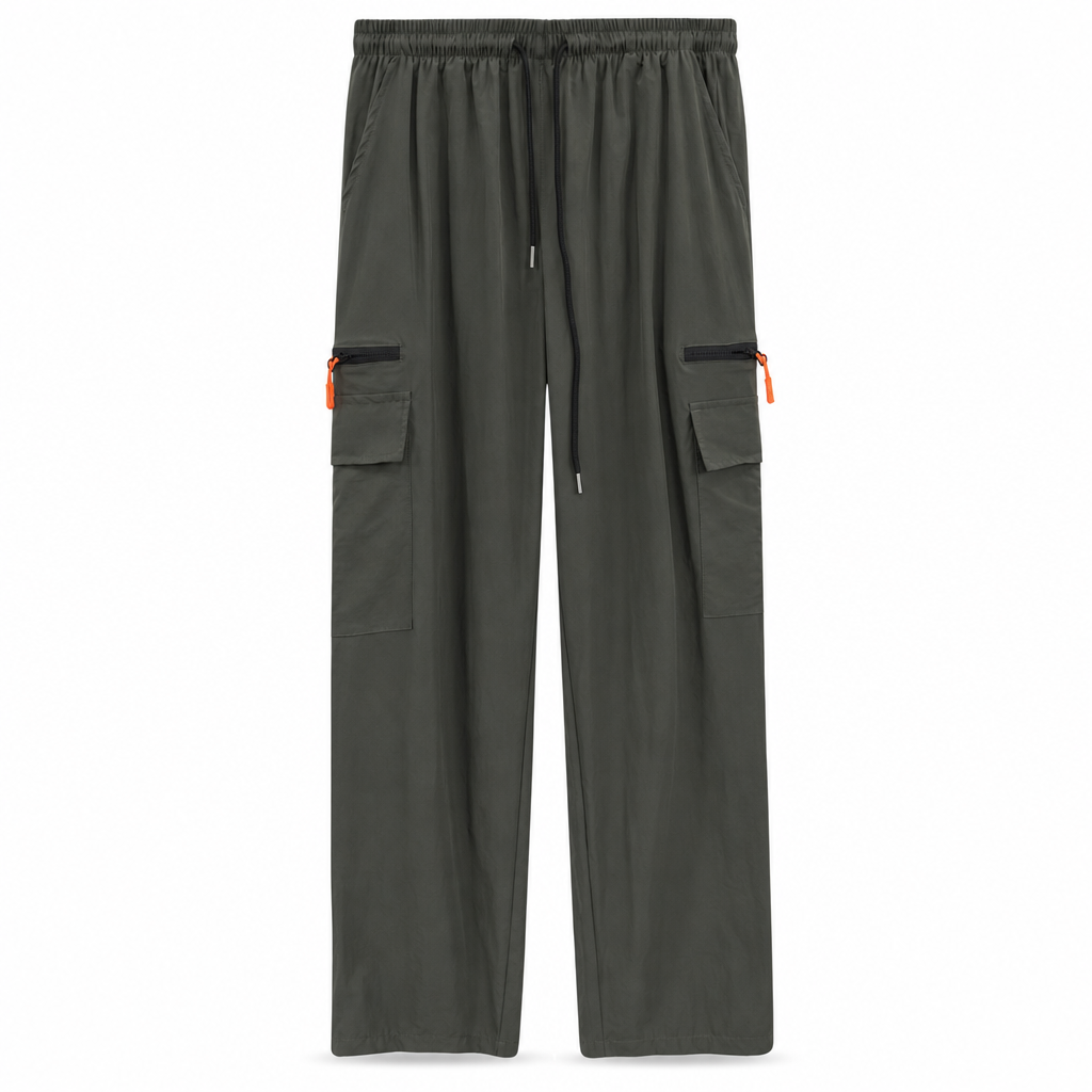 Legere Damen-Cargo-Jogginghose, lockere Passform, schnell trocknend, atmungsaktiv, lange Hose mit Taschen