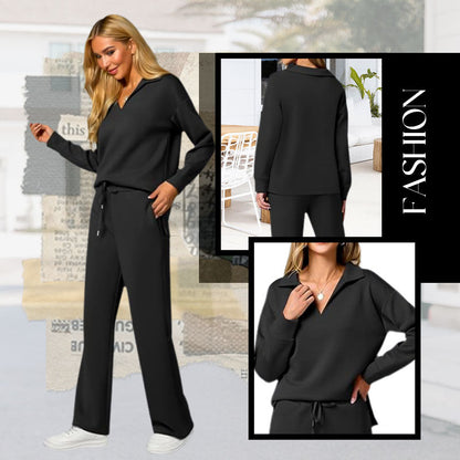 👚50% RABATT! 🧥 Damen 2-teiliges Sweatshirtset – Bequemer Stoff, Lässiger Style & Perfekt für Alltag und Freizeit 🛍️-1