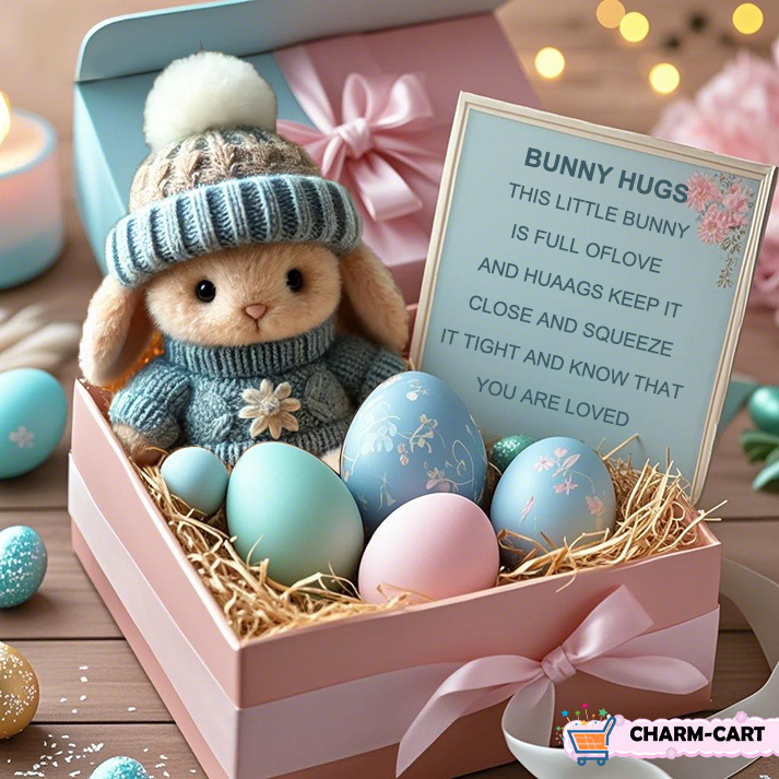 💖Handmade Mini Bunny Hug Cute Easter Gift🐇🎁-2