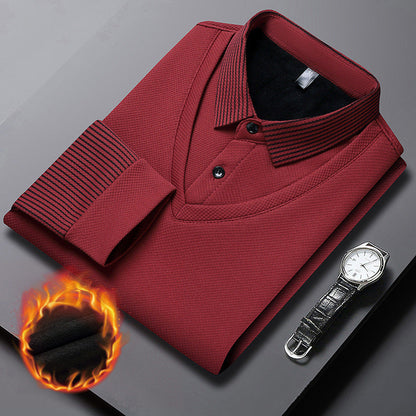 💎50% Rabatt🔥Kaufen Sie 2 Gratis Versand🔥Gestreiftes Revers Fake Zweiteiliges Hemd-7