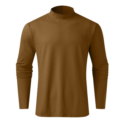 💥Ein Must-Have-All-Match-Unterhemd für Herbst und Winter 🔥Herren-T-Shirt mit hohem Kragen und langen Ärmeln und schmaler Passform-7