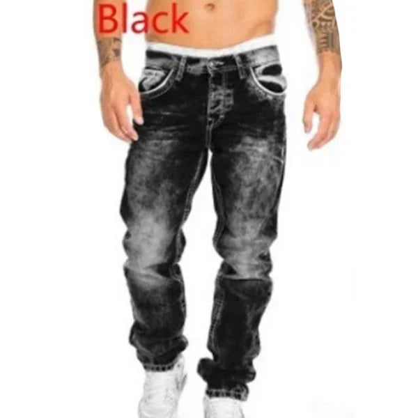 Kreative Stretch-Jeans für Herren, minimalistischer Stil, ideal für den Sommer, Emo-Stil-9