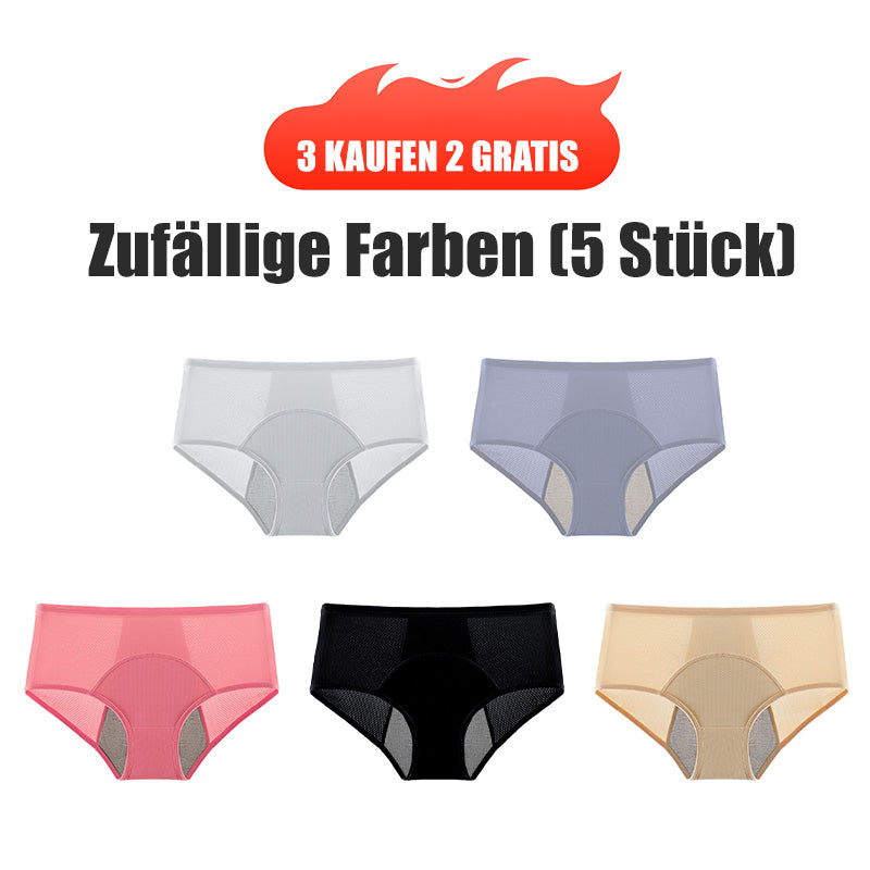 🌸 KAUFE 2, ERHALTE 1 GRATIS! 🩲 Hoch taillierte auslaufsichere Höschen – Atmungsaktiv, weich & unsichtbar – Ideal für leichte bis mittlere Tage 🌿