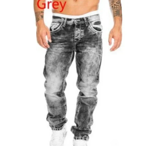Kreative Stretch-Jeans für Herren, minimalistischer Stil, ideal für den Sommer, Emo-Stil-10