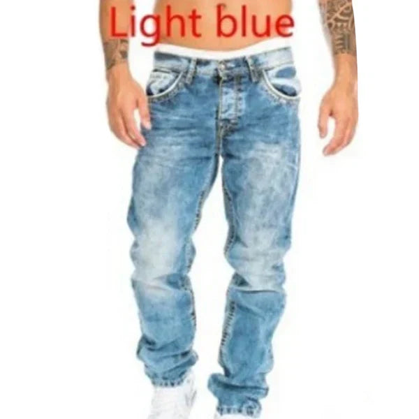 Kreative Stretch-Jeans für Herren, minimalistischer Stil, ideal für den Sommer, Emo-Stil-11