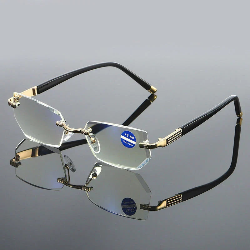 Blaues Licht blockiert randlose Lesebrille für Presbyopie