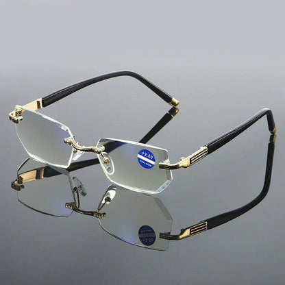 Blaues Licht blockiert randlose Lesebrille für Presbyopie
