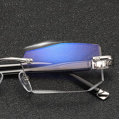 Blaues Licht blockiert randlose Lesebrille für Presbyopie