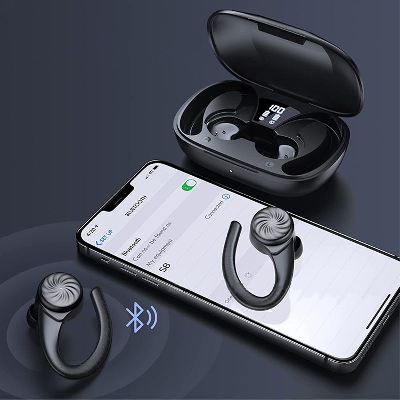 Sweat-proof Wireless Bluetooth Ear-hanging Headphones-3