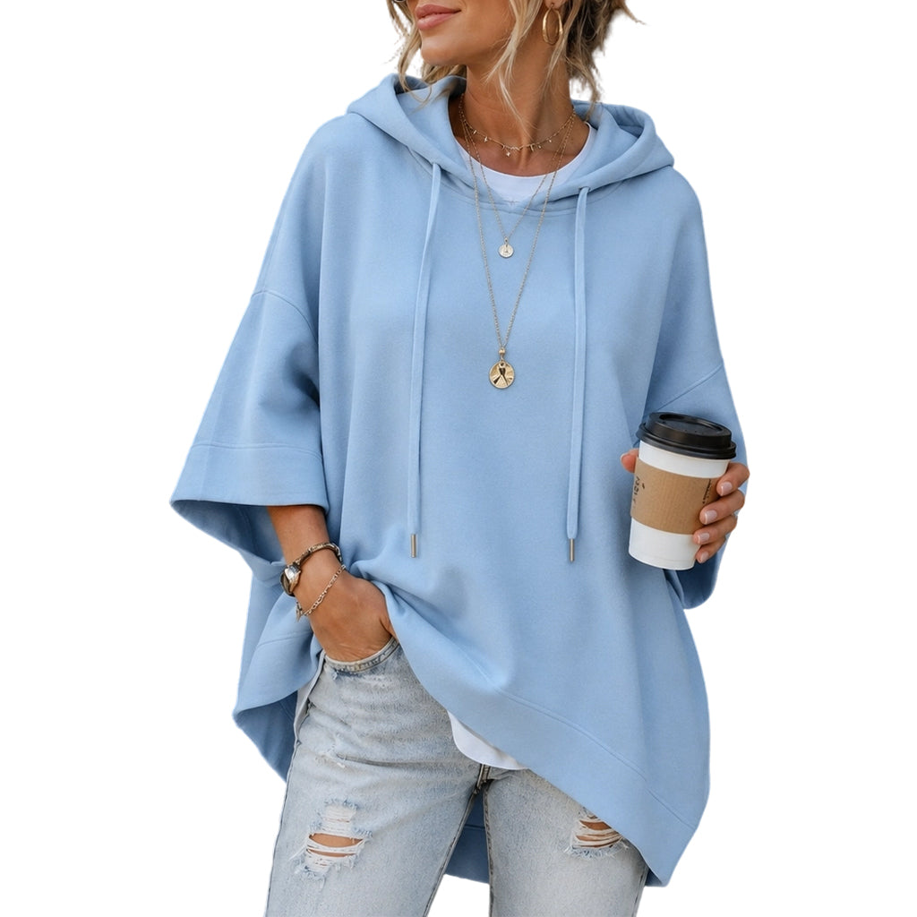 📢📢50%Rabatt!!!🎉✨Weites Hoodie mit weiten Ärmeln für Damen, legeres Sweatshirt-11