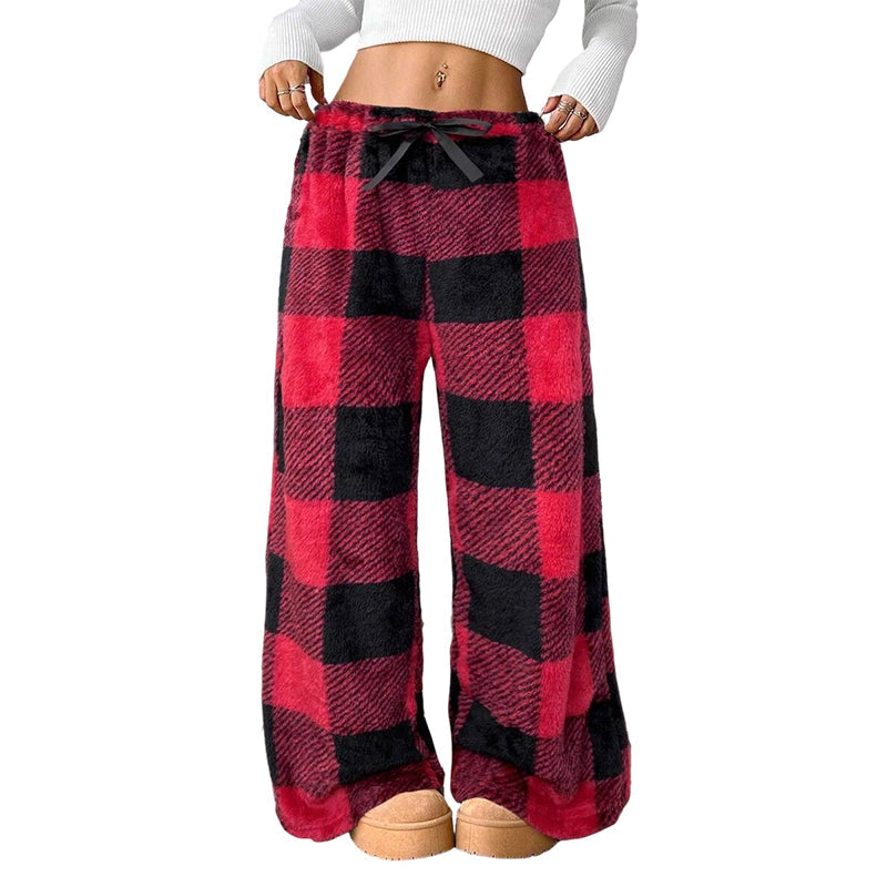 👖 50 % RABATT | Kuschelige Wärme & entspannter Komfort – Winterliche Vintage-Karohose mit geradem Bein