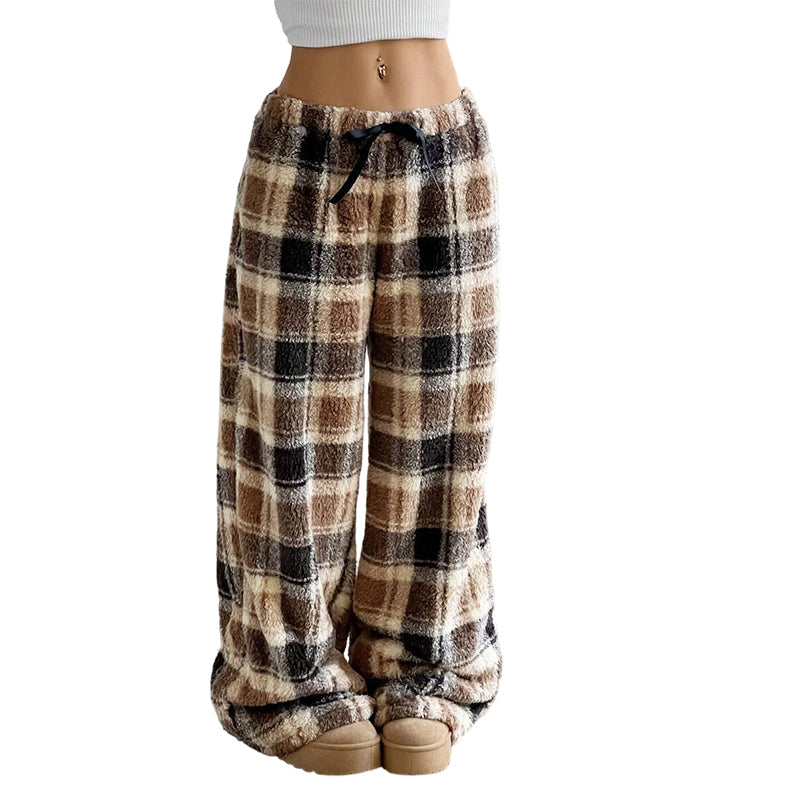 👖 50 % RABATT | Kuschelige Wärme & entspannter Komfort – Winterliche Vintage-Karohose mit geradem Bein