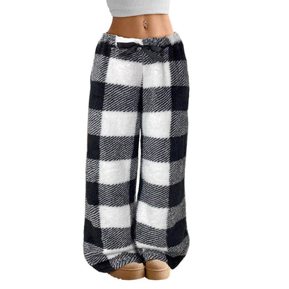 👖 50 % RABATT | Kuschelige Wärme & entspannter Komfort – Winterliche Vintage-Karohose mit geradem Bein