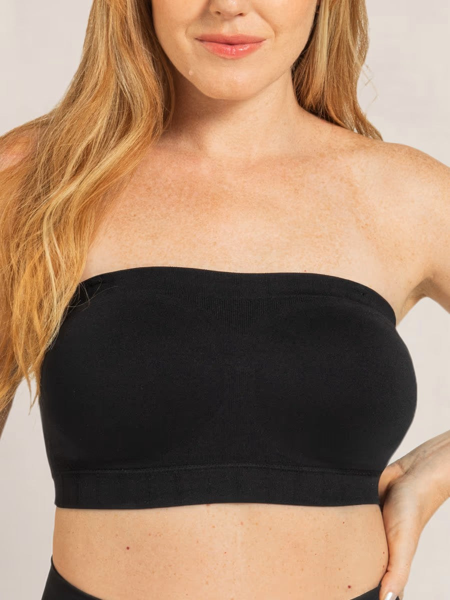 🌸👙 Verwandelbarer 2-in-1 Bandeau-BH mit abnehmbaren Trägern – Nahtloser Komfort-BH für trägerlose Kleidung & Alltag