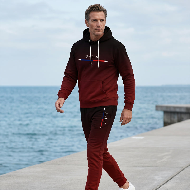 📢📢50%Rabatt!!!🎉🔥 Komplett mit Hoodie & Hose — Mit Kängurutasche und Kordelzug am Bund. Perfekt für das Gym und die Straße!-2