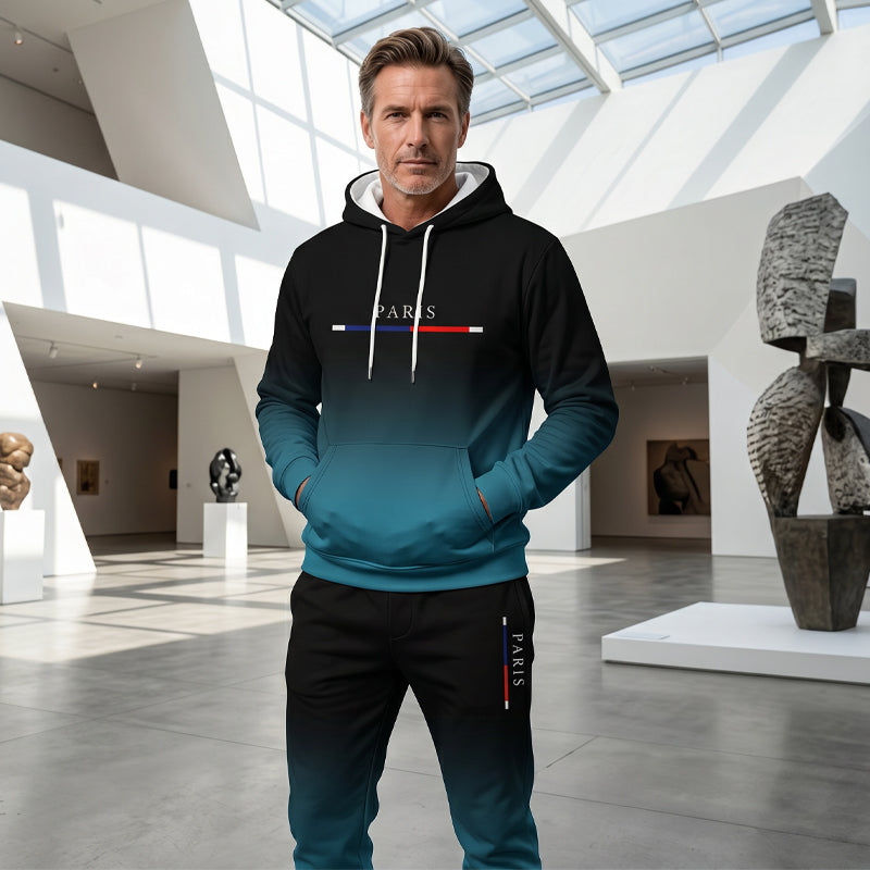 📢📢50%Rabatt!!!🎉🔥 Komplett mit Hoodie & Hose — Mit Kängurutasche und Kordelzug am Bund. Perfekt für das Gym und die Straße!-3