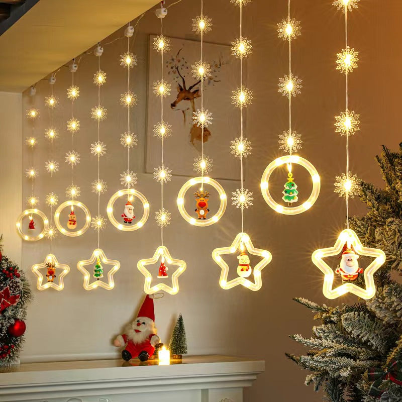 🔥Christmas Sale🔥🎄Festive Cascade Christmas LED String Lights🎄-7