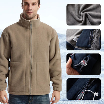 🍂 Early-bird price 50% Rabatt 🍁Herrenjacke mit doppelseitigem Fleece-1