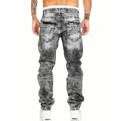 Kreative Stretch-Jeans für Herren, minimalistischer Stil, ideal für den Sommer, Emo-Stil-1