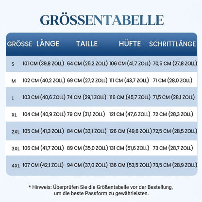 Bequeme blau gestreifte Hose mit Seitentaschen-9