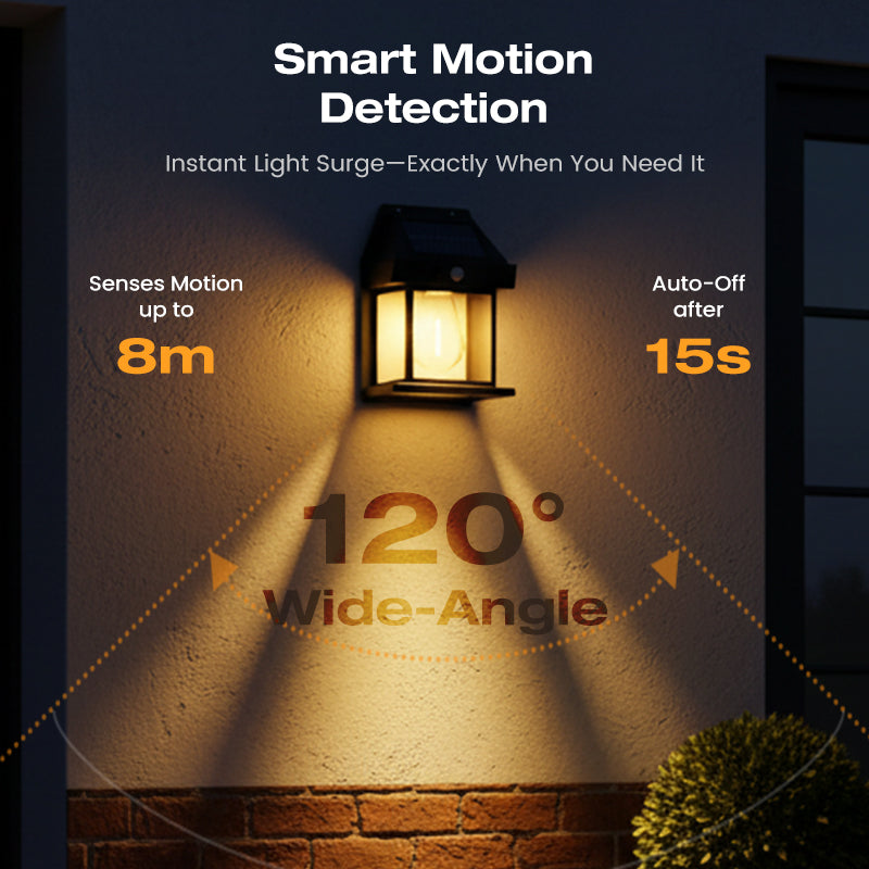 🎉50% OFF🎉SOLAR WALL LIGHT💡-Motion Sensor & Weatherproof, Automatic Dusk to Dawn Operation, Easy Installation for Garden and Pathway🌟-2