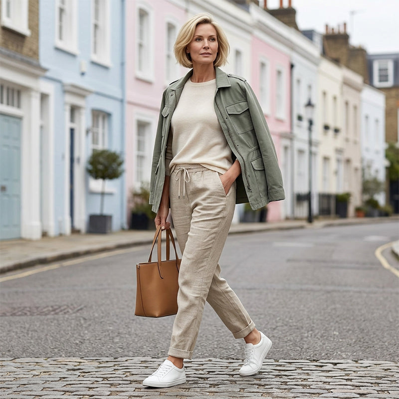 👖 50% RABATT! 🌿 Damenhose aus Baumwolle & Leinen – Elastischer Bund, atmungsaktiv & bequem – Perfekt für lässigen Sommer-Look ☀️-4