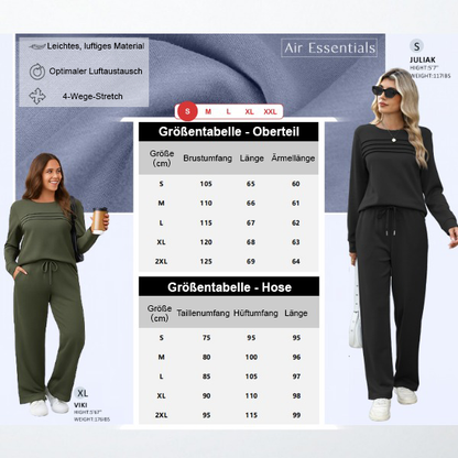 👚 50% RABATT! 🧘‍♀️ Loungeset für Damen (Top & Hose) – Superweicher Stoff, Bequemer Relax-Fit & Perfekt für Zuhause ✨-4