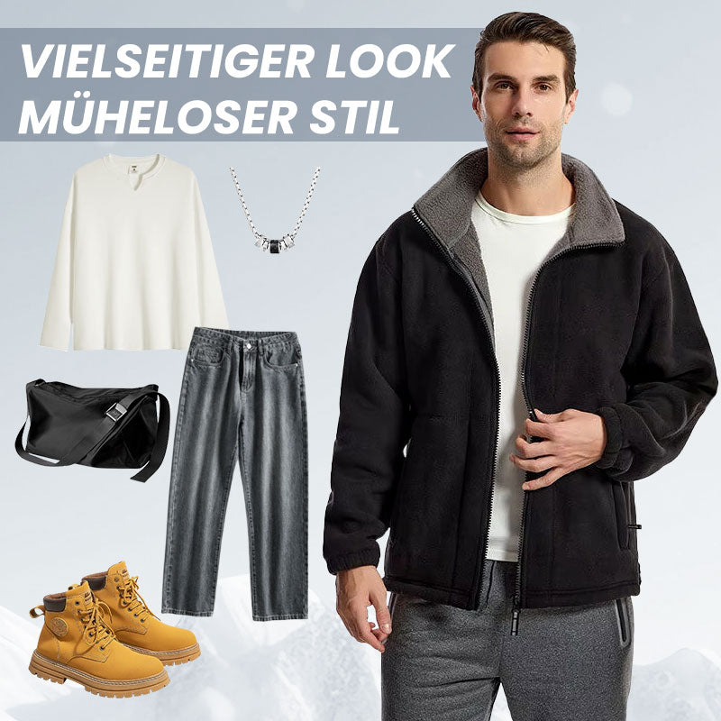 🍂 Early-bird price 50% Rabatt 🍁Herrenjacke mit doppelseitigem Fleece-3