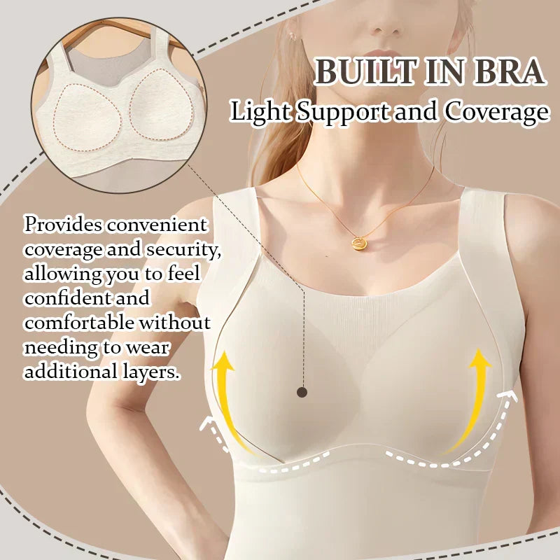 💃2025 Neu ✨ Verdickte warme Weste mit gefüttertem BH-3