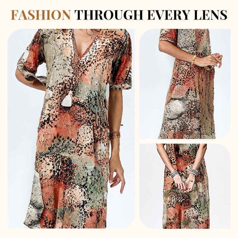 💥Vestido Leopardo Safari Chic