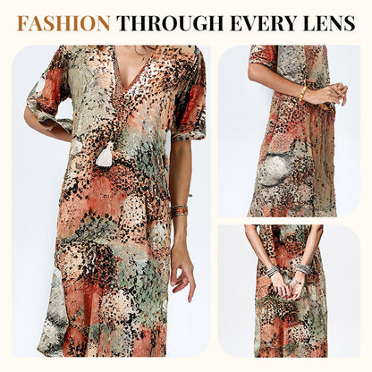 💥Vestido Leopardo Safari Chic