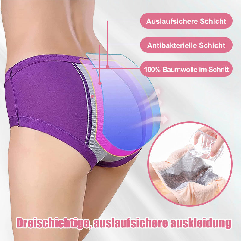 🌸 KAUFE 2, ERHALTE 1 GRATIS! 🩲 Hoch taillierte auslaufsichere Höschen – Atmungsaktiv, weich & unsichtbar – Ideal für leichte bis mittlere Tage 🌿