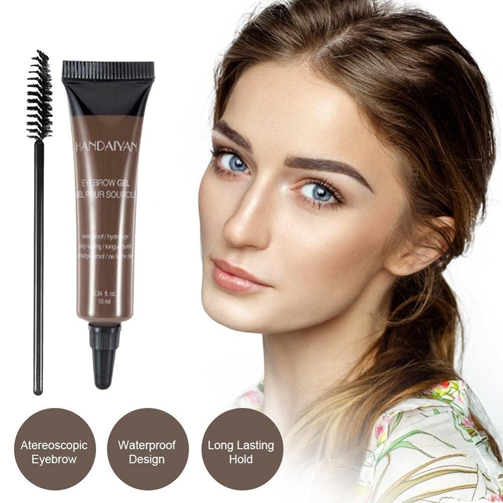 💕 Last Day Buy 1 Get 1 Free 💕Long-lasting Waterproof Smudge-proof Liquid Eyebrow Gel/Tint(With Free Brush)-1