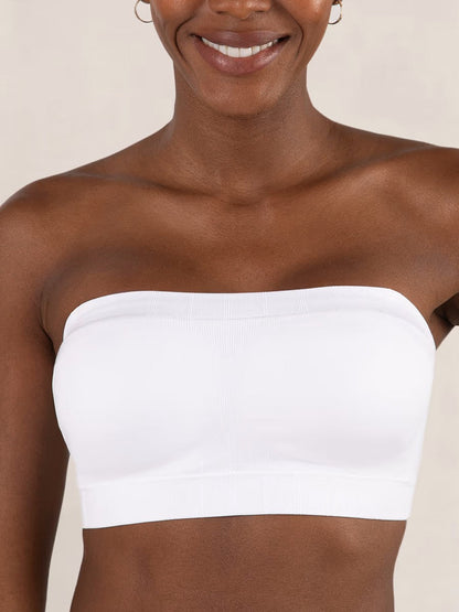 🌸👙 Verwandelbarer 2-in-1 Bandeau-BH mit abnehmbaren Trägern – Nahtloser Komfort-BH für trägerlose Kleidung & Alltag