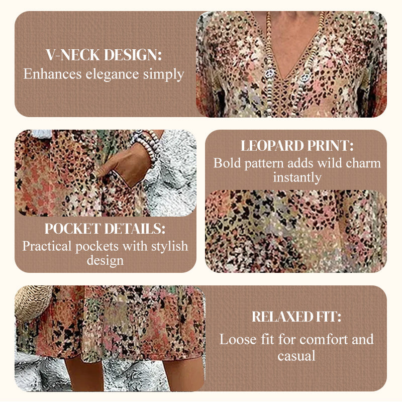 💥Vestido Leopardo Safari Chic