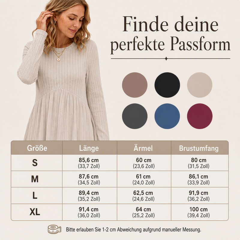 📢📢50%Rabatt!!!🎉🔥Langärmelige Herbstkleider mit quadratischem Ausschnitt für Frauen