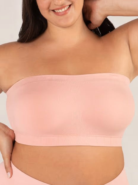 🌸👙 Verwandelbarer 2-in-1 Bandeau-BH mit abnehmbaren Trägern – Nahtloser Komfort-BH für trägerlose Kleidung & Alltag