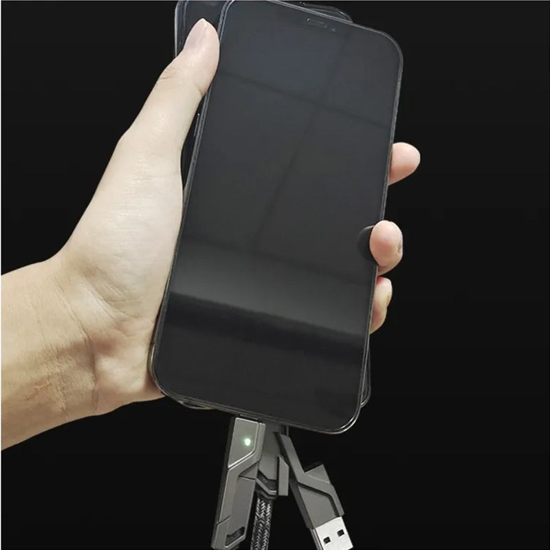🔥4-in-1 flaches, geflochtenes Anti-Tangle-Ladekabel mit Klettverschluss🔥（Kaufen Sie einen, erhalten Sie einen gratis）-3
