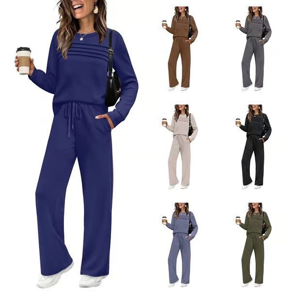 👚 50% RABATT! 🧘‍♀️ Loungeset für Damen (Top & Hose) – Superweicher Stoff, Bequemer Relax-Fit & Perfekt für Zuhause ✨-3