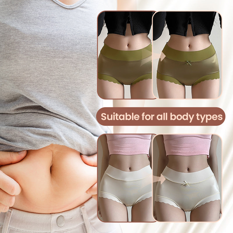 🥰Atmungsaktive Damen-Slips aus hochelastischem Satin mit Baumwollfutter, gesund, bequem und nahtlos-7