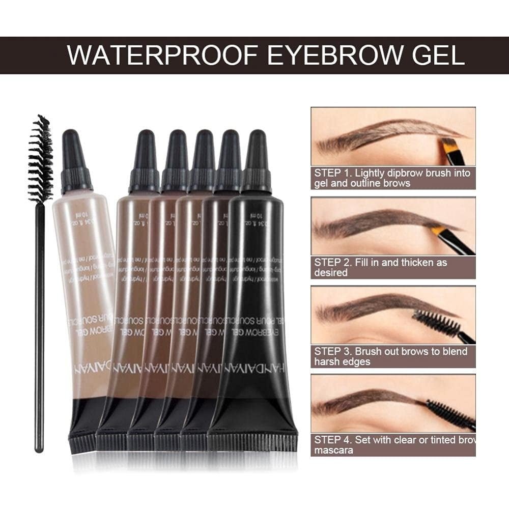 💕 Last Day Buy 1 Get 1 Free 💕Long-lasting Waterproof Smudge-proof Liquid Eyebrow Gel/Tint(With Free Brush)-3