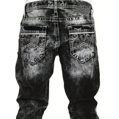 Kreative Stretch-Jeans für Herren, minimalistischer Stil, ideal für den Sommer, Emo-Stil-8