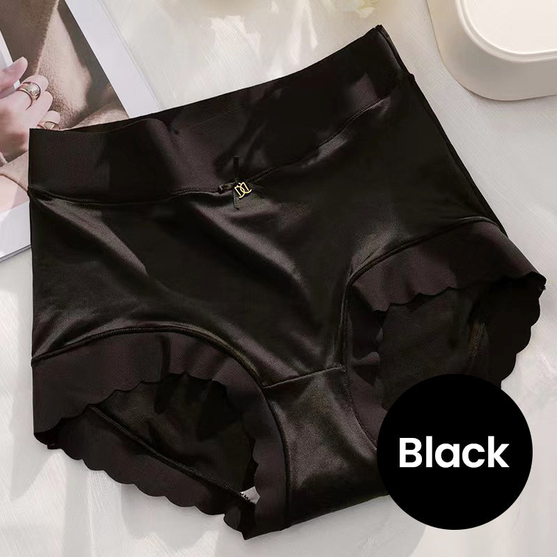 🥰Atmungsaktive Damen-Slips aus hochelastischem Satin mit Baumwollfutter, gesund, bequem und nahtlos-9