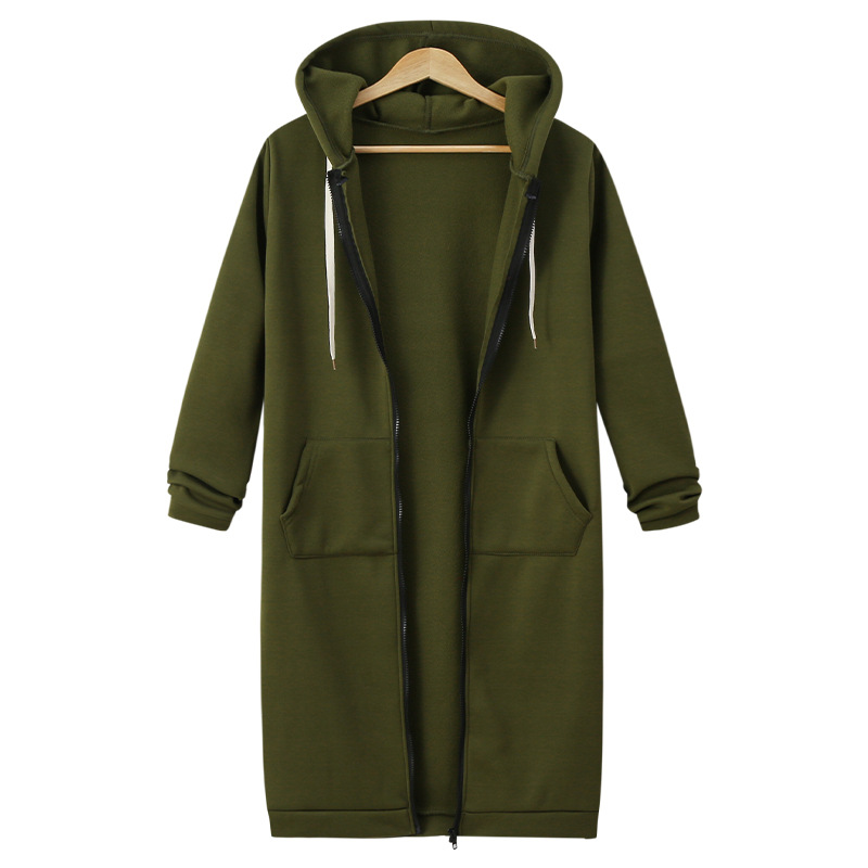 🔥✨Damen Fleece‑Kapuzenpullover mit Reißverschluss-20