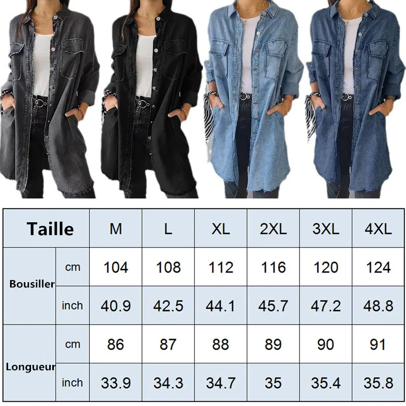 🔥Lockere und bequeme Denim-Oberbekleidung für Damen🌟-10