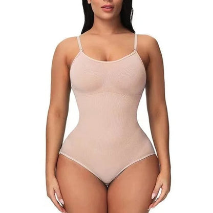 FeelinGirl #CHIL Seamless Covered Bust Jumpsuit Thong Bodysuit Fit Comfort Slimming Womenswear-3