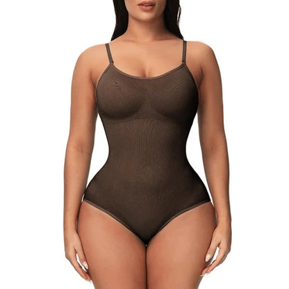 FeelinGirl #CHIL Seamless Covered Bust Jumpsuit Thong Bodysuit Fit Comfort Slimming Womenswear-6